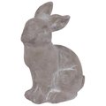 Urban Trends Collection Urban Trends Collection 53703 Cement Sitting Rabbit Figurine; Gray 53703